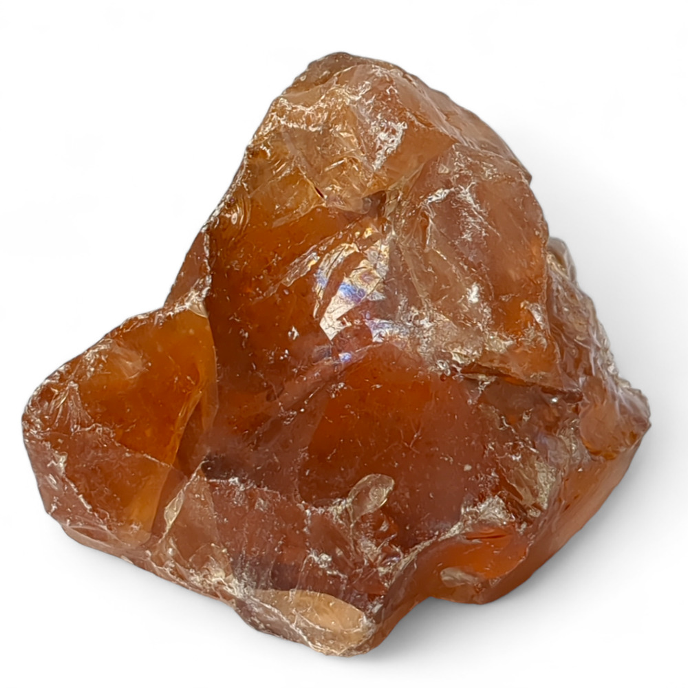 Amber Translucent Art Glass Cullet Slag Glass‎ #4XL82